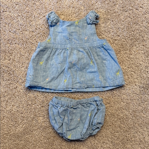 Janie and Jack Other - Janie and Jack Charming Blue Chambray Set